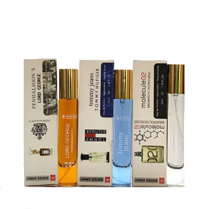 عطر جیبی مردانه سوئیس آرمی مدل اس 369 حجم 35 میلی لیتر مجموعه 3 عددی