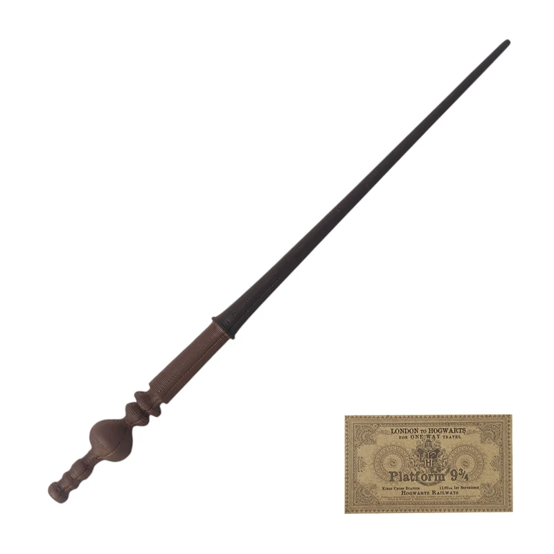 اسباب بازی زینتی مدل چوب دستی هری پاتر طرح پروفسور مک‌گونگال به همراه کارت قطار