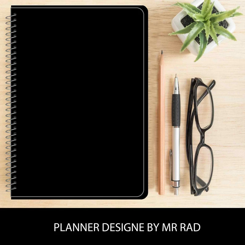 عکس شماره 13 : دفتر مستر راد مدل بلک ژورنال طرح ستاره کد black journal 1685