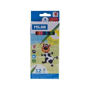 مداد رنگی 12 رنگ میلان مدل M-01 