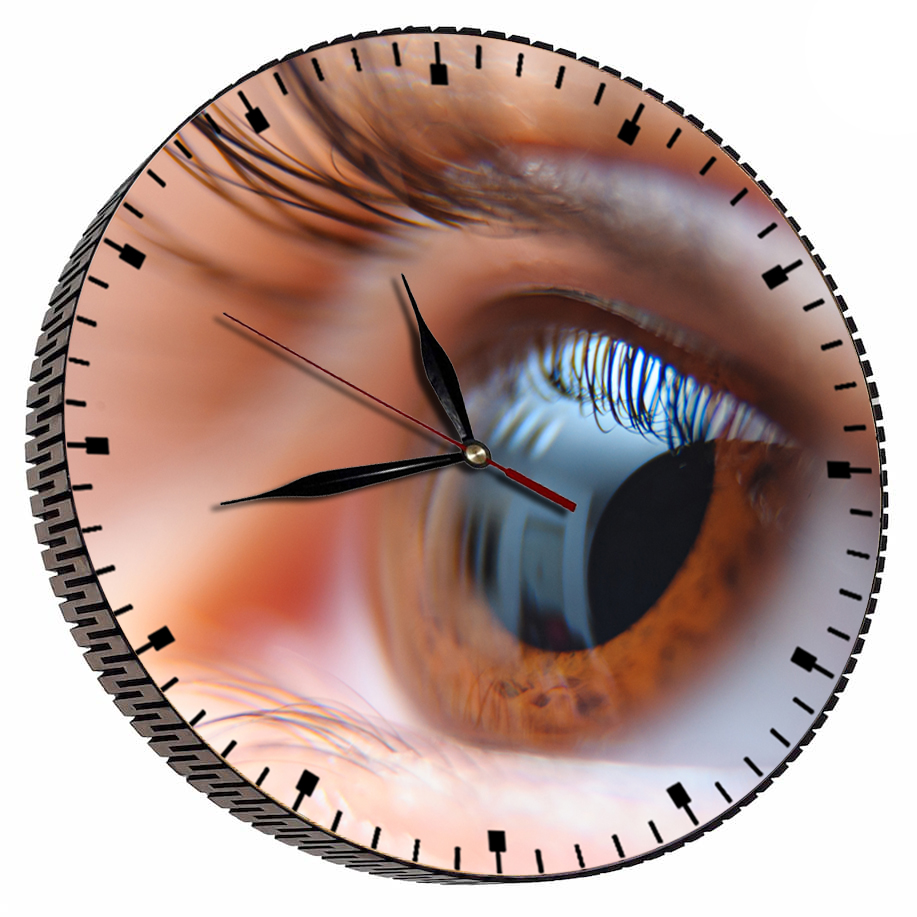 ساعت دیواری مدل چشم 