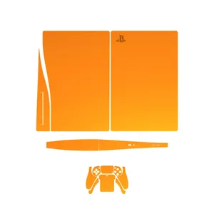 برچسب کنسول و دسته بازی PS5 ماهوت مدل Matte-Orange