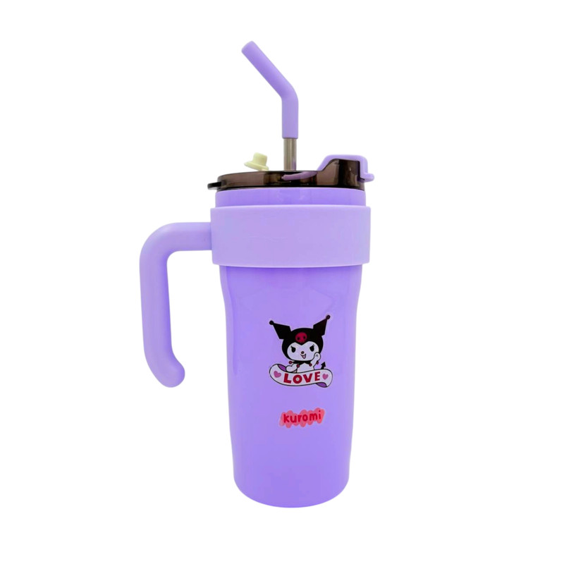 تراول ماگ مدل کرومی استیل نی دار کد 003 گنجایش 0.75 لیتر