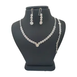 نیم ست نقره زنانه ترمه ۱ مدل تراش کد S 0015