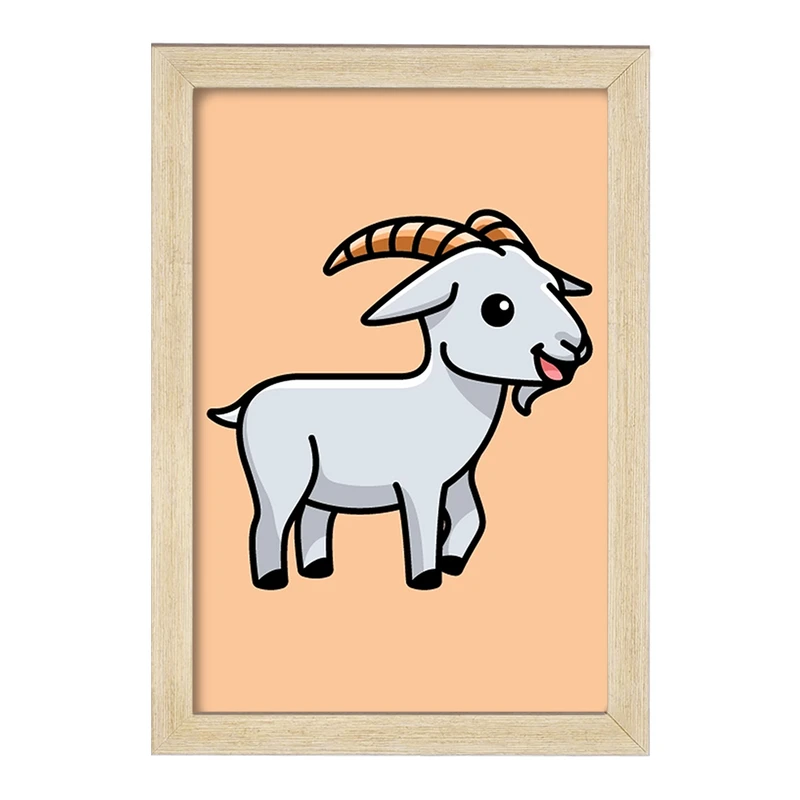 تابلو خندالو مدل حیوانات بامزه بز کد 28185