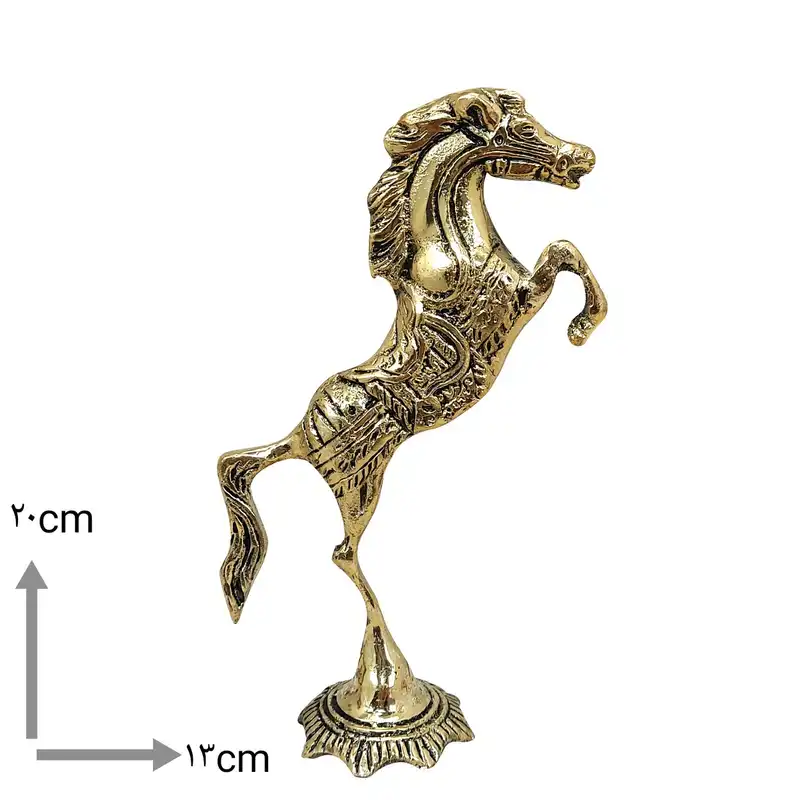 دکوری برنجی مدل اسب پرشی یک طرفه