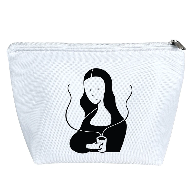 کیف لوازم آرایش دخترانه خندالو مدل مونالیزا و چای کد 7692