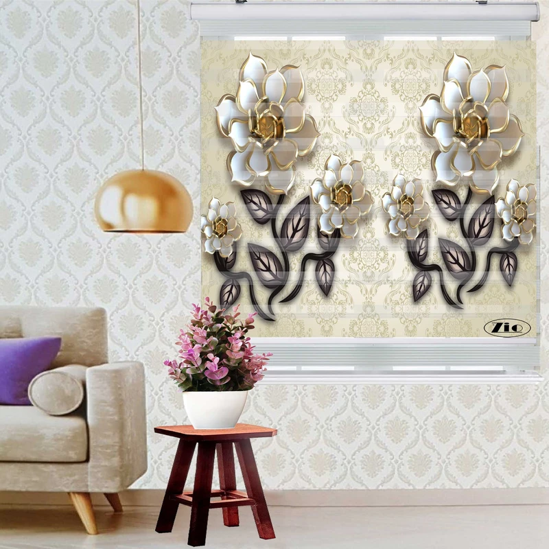 پرده زبرا زیو کد 1092 سایز 150x150 سانتی متر