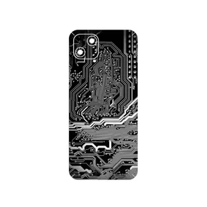 MAHOOT Black_Printed_Circuit_Board Cover Sticker for Wiko T10
