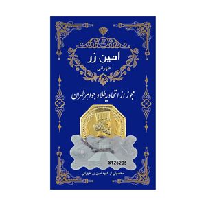 سکه گرمی طلا 18 عیار امین زر کد GL+400