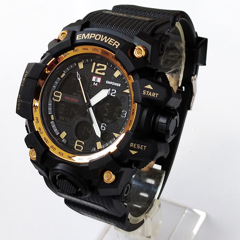 ساعت مچی عقربه‌ای مردانه مدل اسپرت دوزمانه