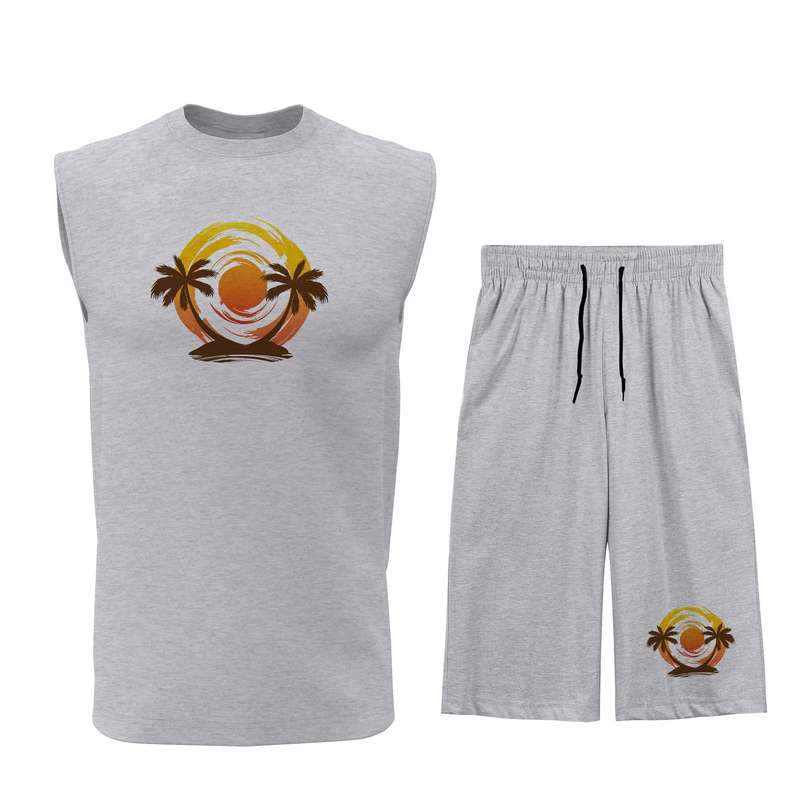 ست تاپ و شلوارک مردانه مدل Q006G