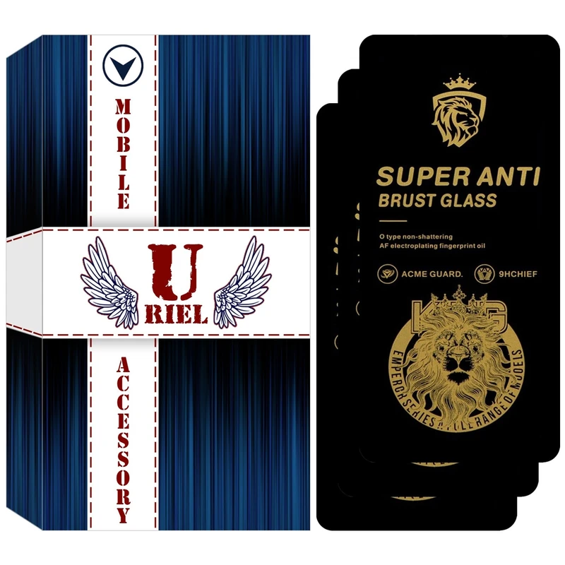 محافظ صفحه نمایش شیشه ای یوریل مدل SuperAnti مناسب برای گوشی موبایل شیائومی Redmi Note 12 4G بسته سه عددی