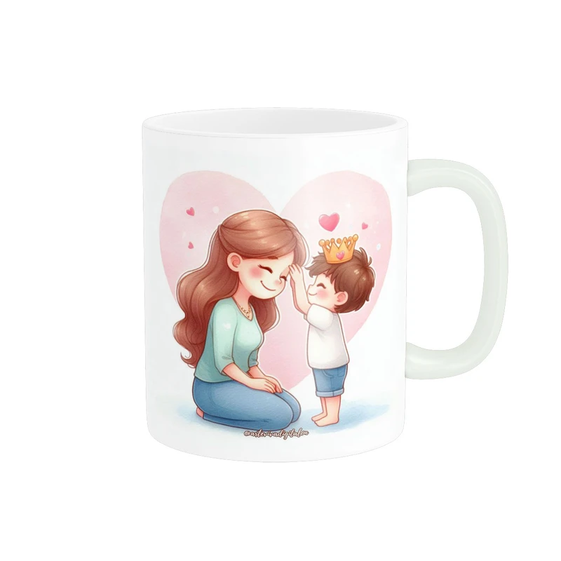 ماگ پاد آفرین مدل مهر مادری روز مادر کارتونی بامزه کد 1198