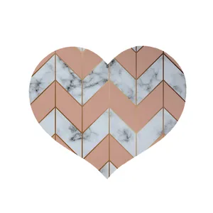   پادری مدل قلب طرح سنگ کد 8578 سایز 90 × 90 سانتی متر