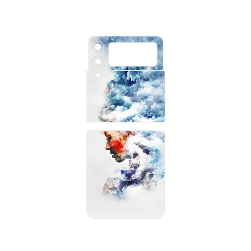 برچسب پوششی ماهوت مدل Women and the Cloud Digital Art مناسب برای گوشی موبایل سامسونگ Galaxy Z Flip3 5G