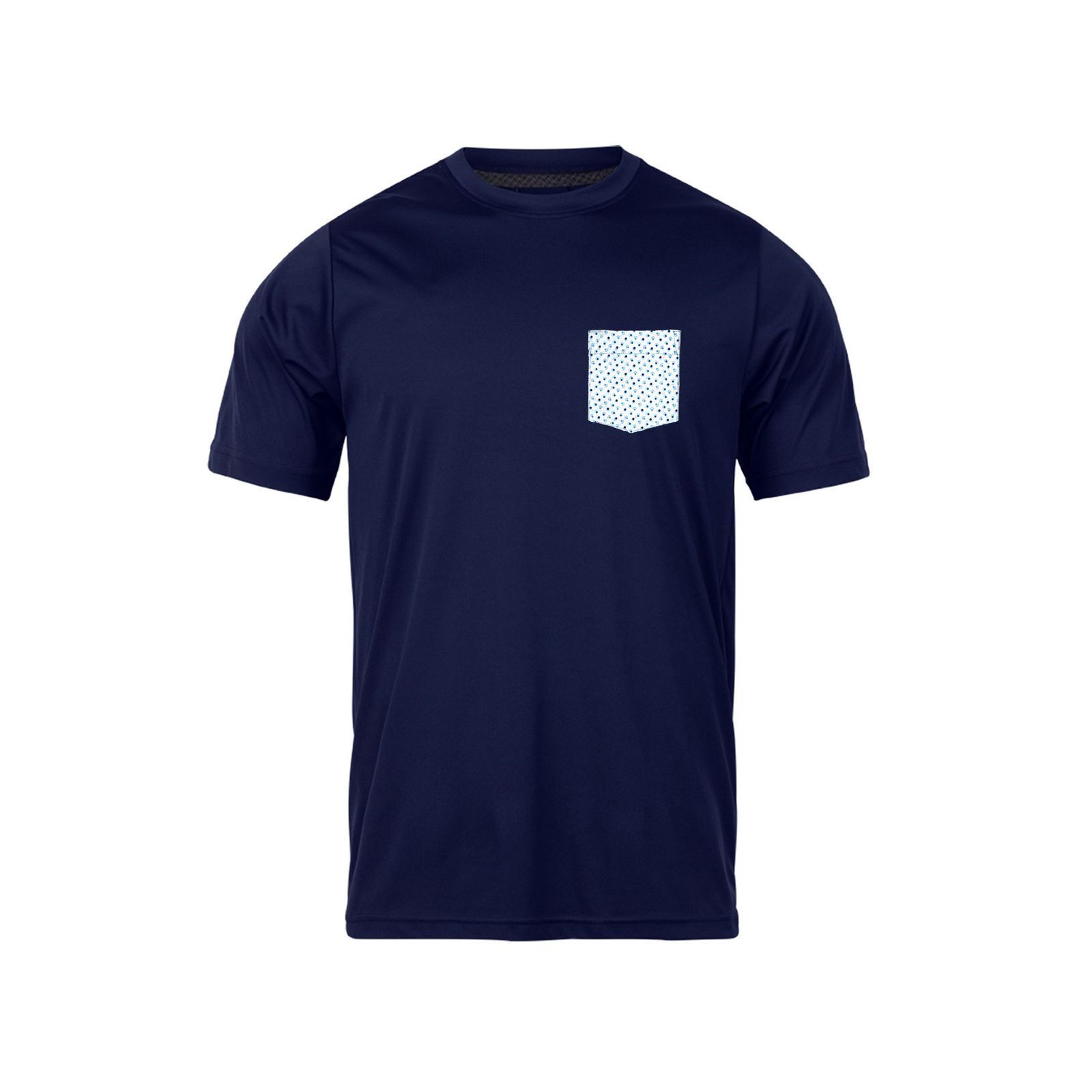 تی شرت آستین کوتاه مردانه رانژ مدل جیب دار 23RA03 – 421 رنگ سرمه ای