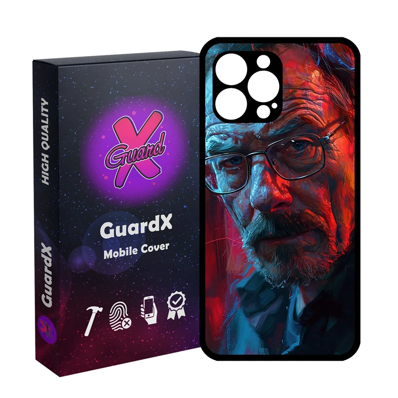 کاور گارد ایکس طرح والتر وایت مدل Glass10755 مناسب برای گوشی موبایل اپل iPhone 12 Pro