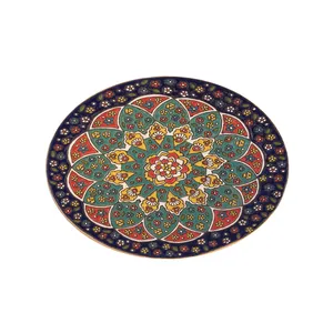بشقاب میناکاری سفالی کد 0001