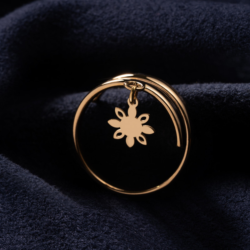 انگشتر طلا 18 عیار زنانه جواهری سون مدل 3248