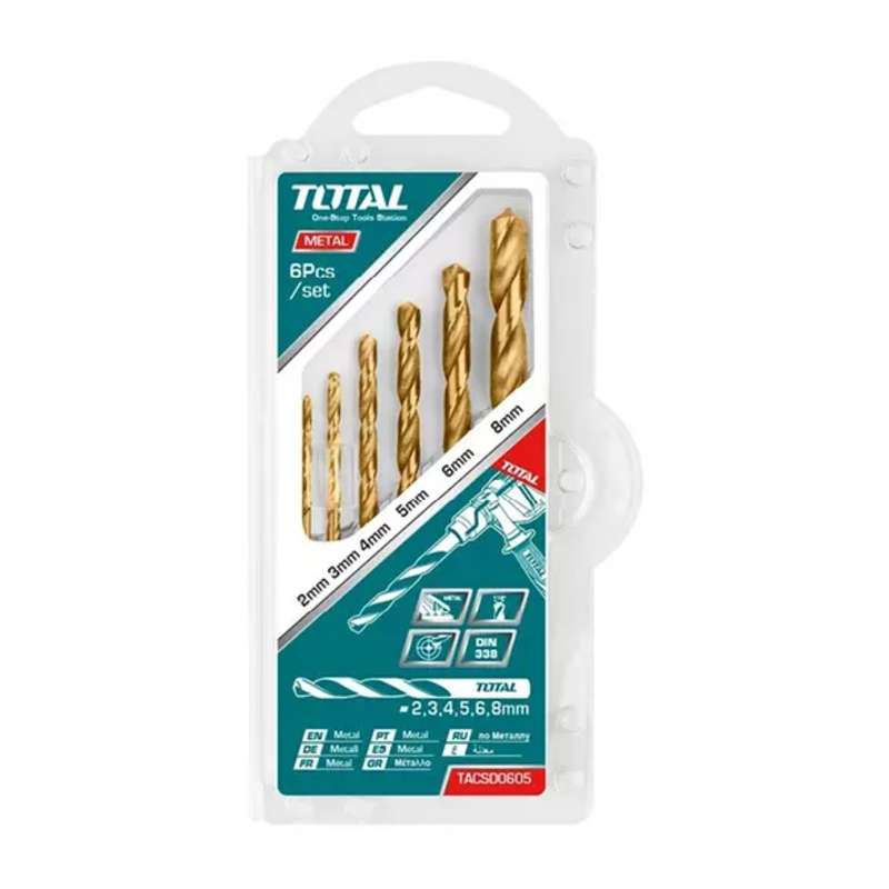 مته آهن توتال مدل TACSD0605 مجموعه 6 عددی مته آهن توتال مدل TACSD0605 مجموعه 6 عددی