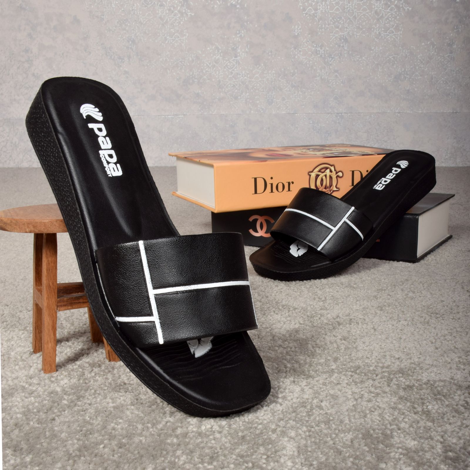 دمپایی زنانه پاپا مدل BK.2783 - - 7