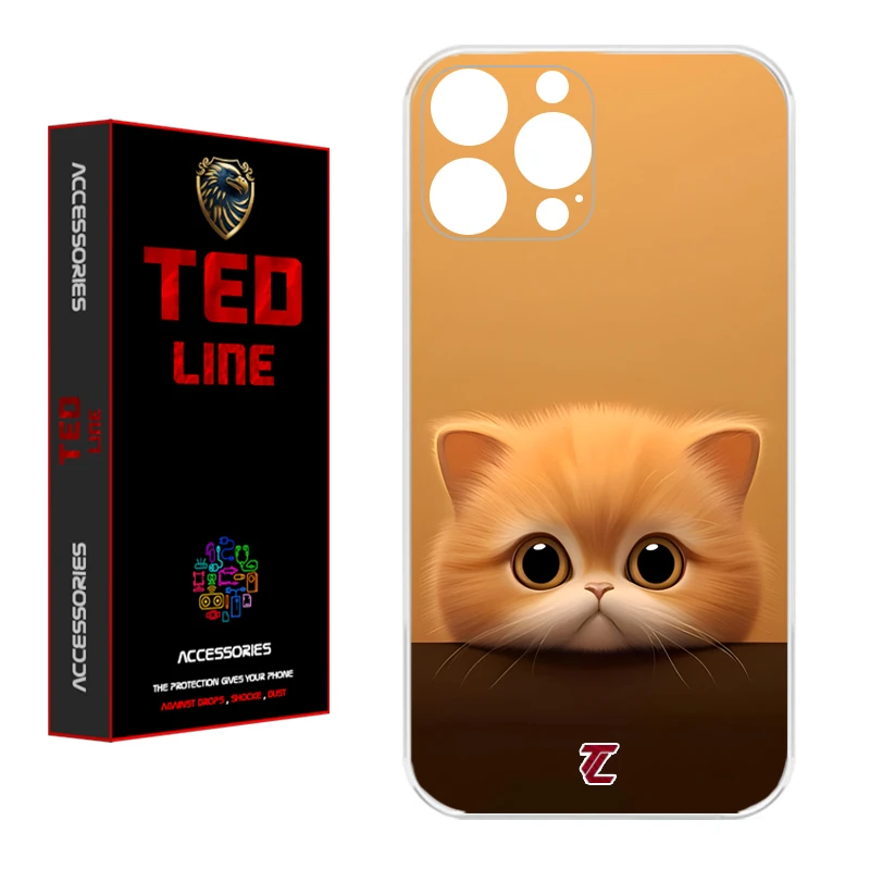 کاور تدلاین طرح گربه کد 1174 مناسب برای گوشی موبایل اپل Iphone 12 Pro