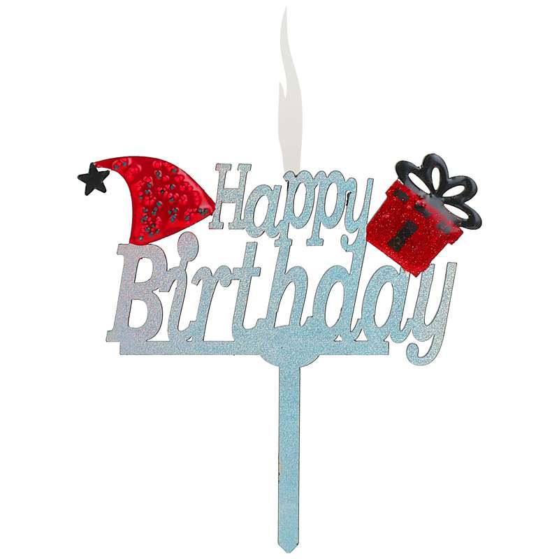 شمع مدل تولد طرح Happy Birthday کد S7