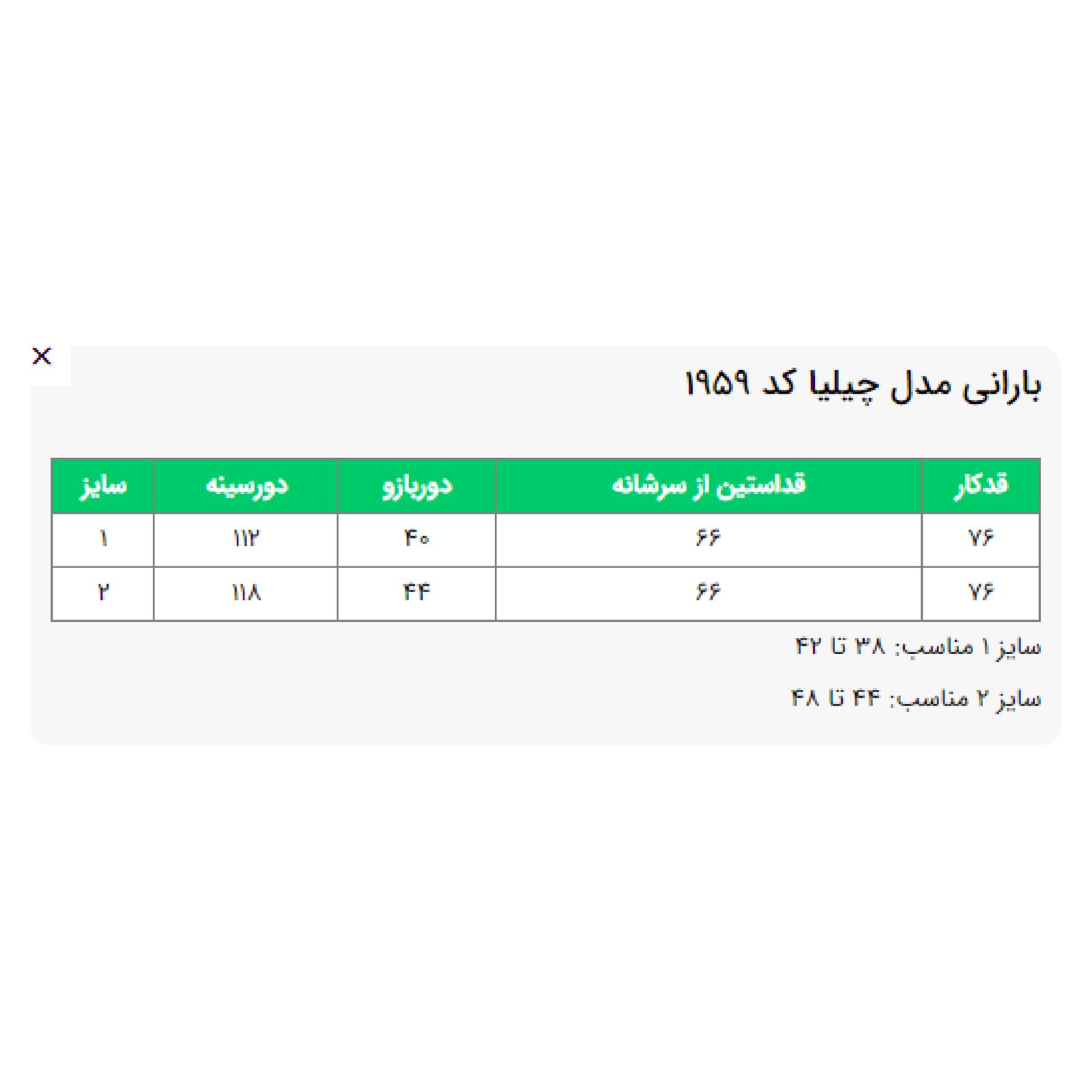 بارانی زنانه السانا مدل چیلیا کد 195978 -  - 7