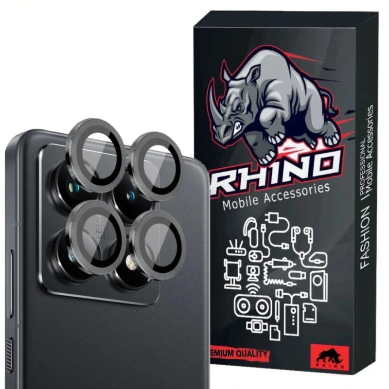 محافظ لنز دوربین راینو مدل‌ رینگی فلزی مناسب برای گوشی موبایل شیائومی 14T Pro