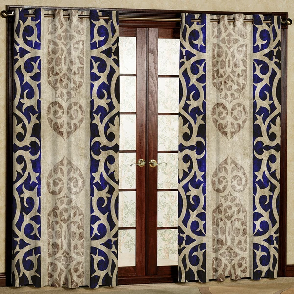 پرده پانچی مدل مخمل کد 6315 سایز 280x140 سانتی متر