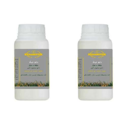  کود کامل گیاهان آپارتمانی نانو محلول ماکرو و میکرو درصد بالا نیکا مدل 2-plus حجم 1 لیتر بسته 2 عددی