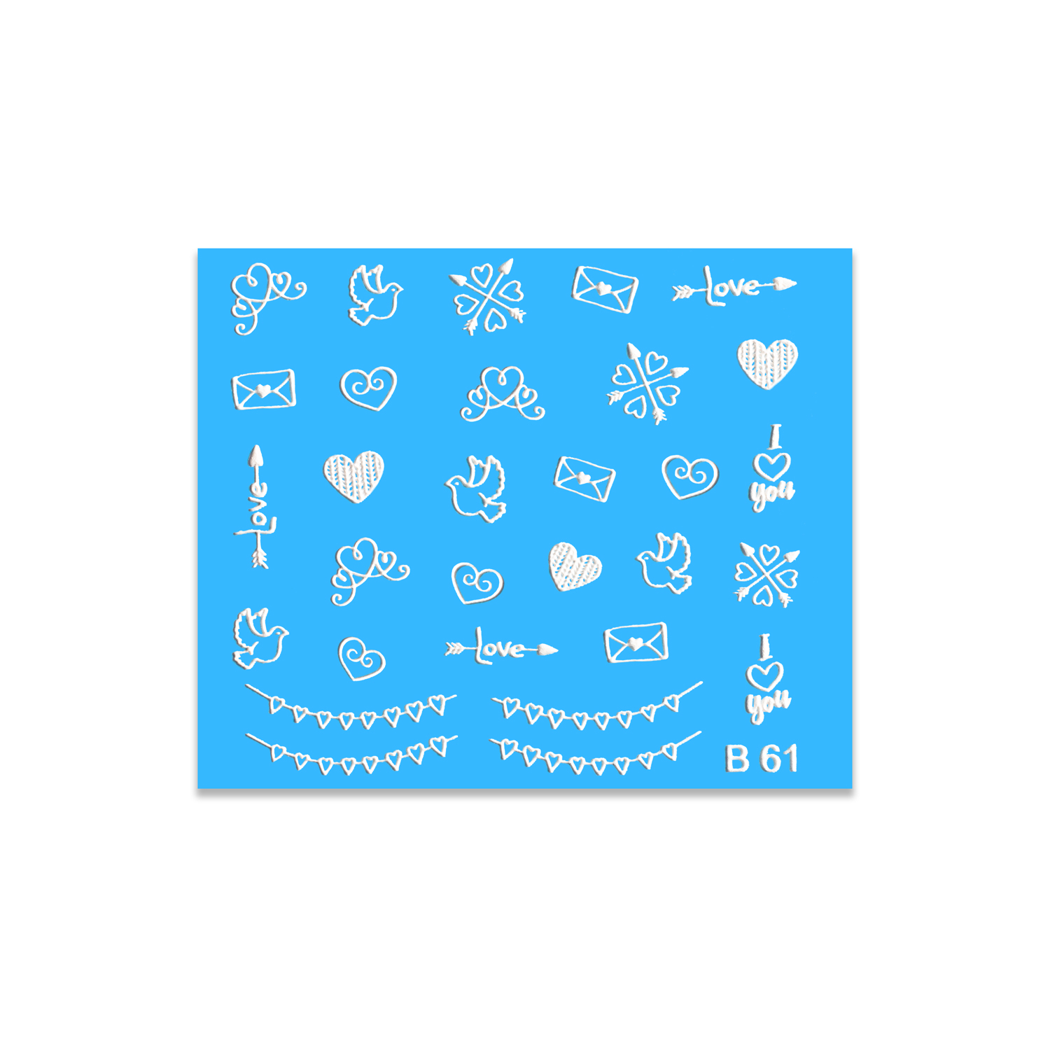 اسلایدر طراحی ناخن های لتو مدل B 61