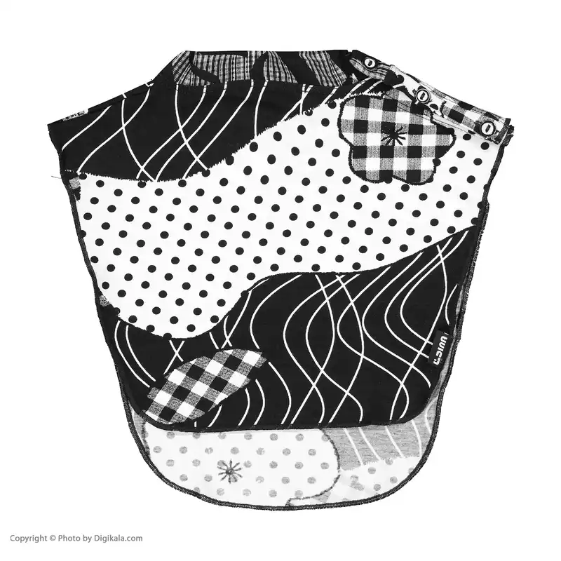 یقه حجاب دینا مدل دکمه دار کد DG075