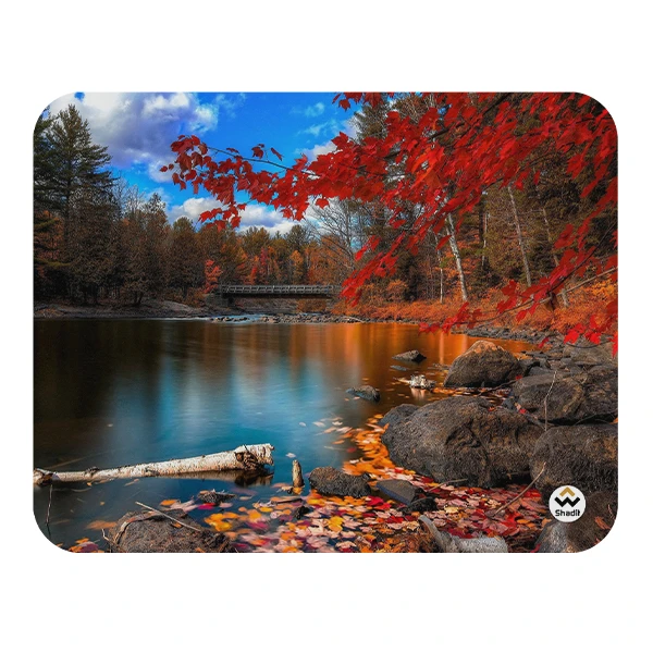 ماوس پد شادیت مدل منظره پاییزی کد01 سایز24*19سانتی متر
