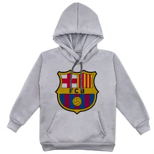 هودی پسرانه مدل بارسلونا کد F111 رنگ طوسی