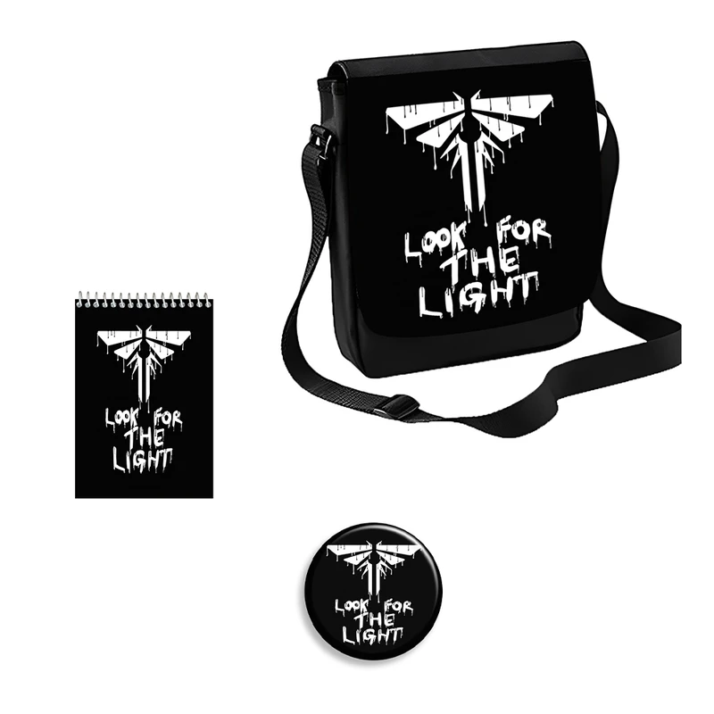 کیف رودوشی مدل آخرین بازمانده از ما طرح The Last of Us کد 1 به همراه دفتر یادداشت و پیکسل مجموعه 3 عددی کیف رودوشی مدل آخرین بازمانده از ما طرح The Last of Us کد 1 به همراه دفتر یادداشت و پیکسل مجموعه 3 عددی