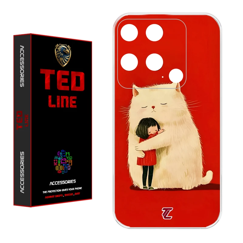 کاور تدلاین طرح گربه کد 1170 مناسب برای گوشی موبایل شیائومی Redmi 10C / Poco C40