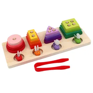 بازی آموزشی سمید مدل مونته سوری طرح پایه اشکال چهار ستون و زنبور