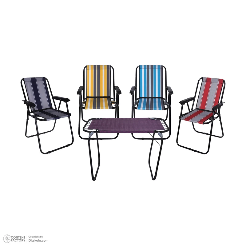 عکس شماره 16 : میز و صندلی سفری تاشو 4 نفره مدل xp555 مجموعه 5 عددی