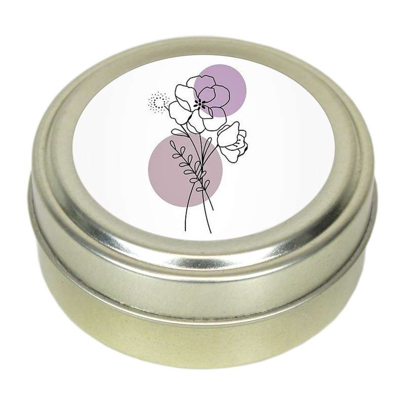 شمع دارلی طرح مینیمال گل مدل 1017