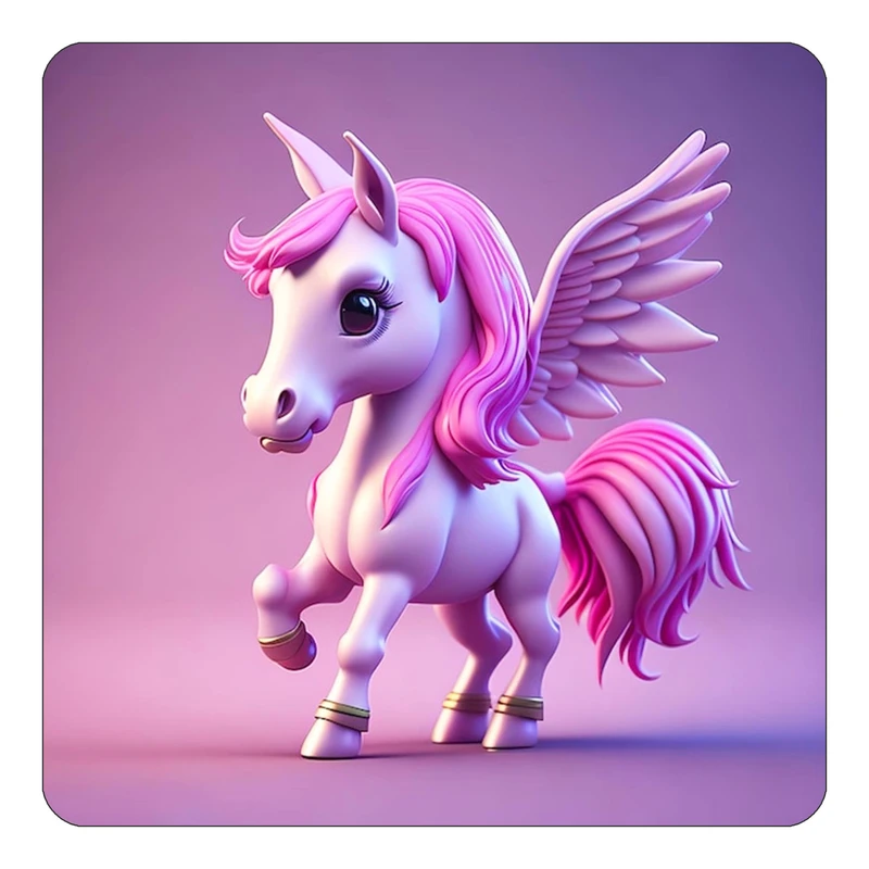 مگنت کاکتی طرح اسب تک شاخ و یونیکورن مدل mp31794