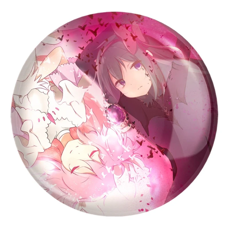 پیکسل خندالو طرح همورا و مدوکا انیمه مادوکا مجیکا Madoka Magica کد 18420 مدل بزرگ