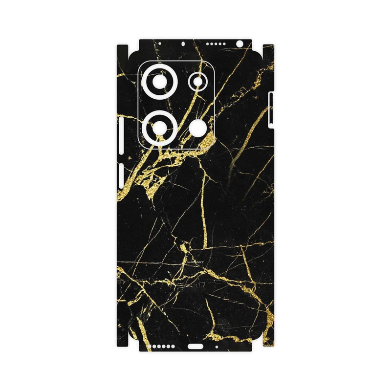 برچسب پوششی ماهوت مدل Graphite_Gold_Marble-FullSkin مناسب برای گوشی موبایل شیائومی Redmi Note 14S