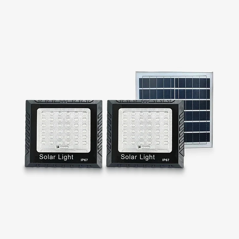 پروژکتور خورشیدی مدل 2WIN-200W به همراه پنل خورشیدی بسته سه عددی