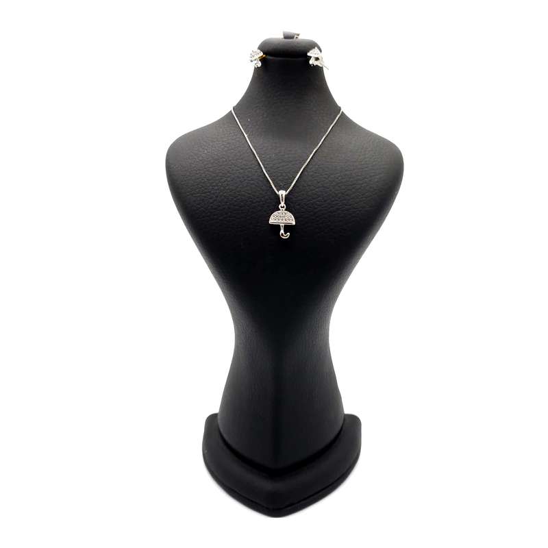 نیم ست نقره زنانه مدل چتر کد 30111