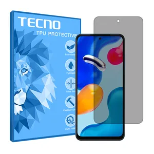 Tecno brand shockproof Privacy screen protector glass for Xiaomi Redmi Note 11S