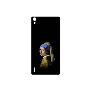 MAHOOT Girl with a Pearl Earring of Vermeer Cover Sticker for Huawei Ascend P7