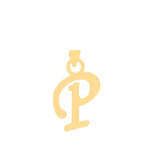 آویز گردنبند طلا 18 عیار زنانه قیراط طرح P کد GH6298