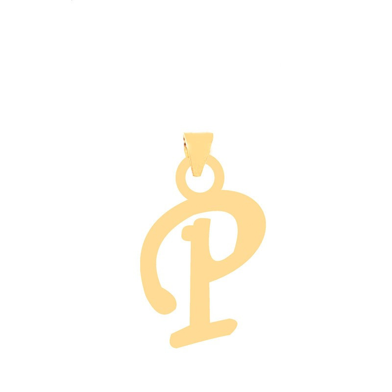 آویز گردنبند طلا 18 عیار زنانه قیراط طرح P کد GH6298